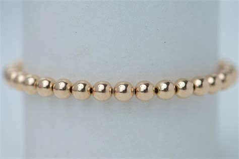 Gold Filled Beaded Bracelet - Etsy