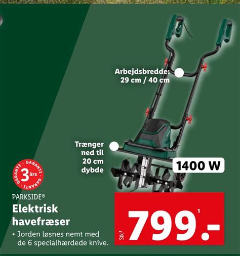 Elektrisk havefræser tilbud hos Lidl