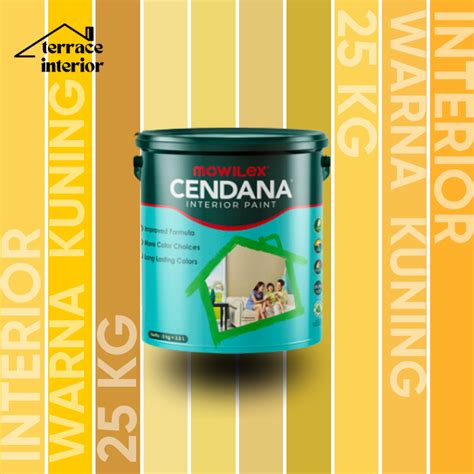 Jual Cat Tembok Mowilex Cendana Interior Warna Kuning Kg Shopee