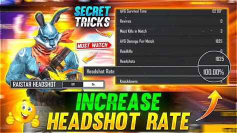 How To Increase Headshot Rate In Free Fire 🔥 Headshot Rate Kaise