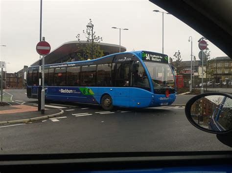 The Blackburn Bus Company Transdev Optare Versa Leaving Accrington