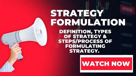 Strategy Definition Types Of Strategy Formulation Of Strategy Youtube