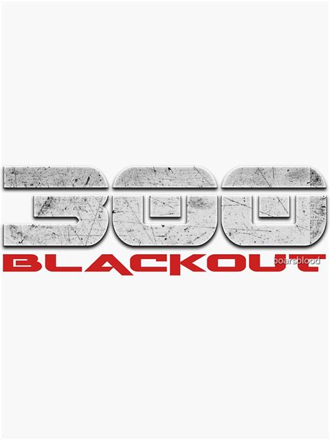 300 Black Out Sticker For Sale By Boarsblood Redbubble