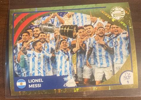 2024 PANINI COPA America Lionel Messi Argentina Gold Legend Sticker