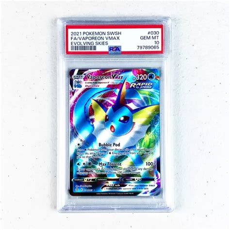 Psa 10 Vaporeon Vmax Evolving Skies Cartas Pokemon Tcg MercadoLibre