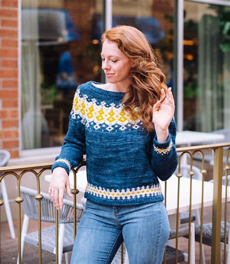 Ravelry Kinsley Fair Isle Yoke Sweater Pattern By Sierra Morningstar