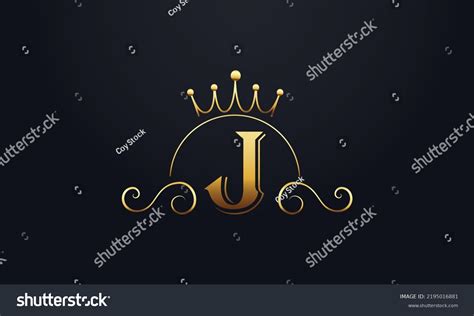 Golden Crown Elegant Logo Design Vector Stock Vector (Royalty Free ...