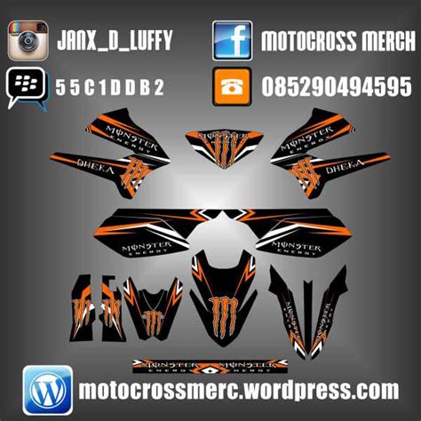 Decal Klx 250 Decal Dtracker 250 Monster Energy Motocross Merch