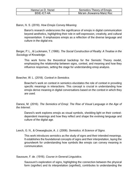 ANNOTATED BIBLIOGRAPHY | PDF | Semiotics | Communication 