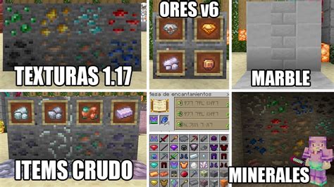 MAS MINERALES ARMADURAS ESPADAS Y ORES Para MINECRAFT PE 1 16 ORES