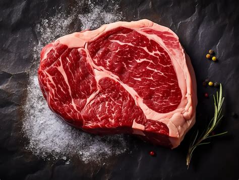 Premium Photo Rib Eye Steak Raw