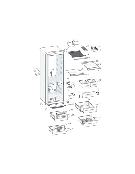 Profil Couvre Bac à Légumes 465x48 pour Réfrigérateur Indesit Le SAV