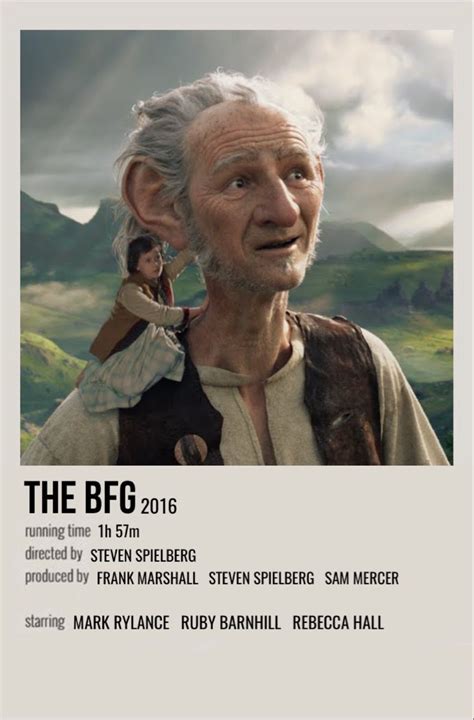 The Bfg Poster Di Film Film Da Guardare Manifesti Di Film Minimalisti