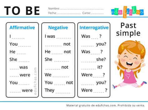 Verbo To Be Ejercicios De Inglés Para Niños 【descarga Pdf】