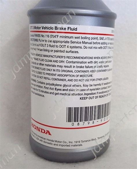 Genuine Honda X Power Steering Fluid X Dot Brake Fluid Fl