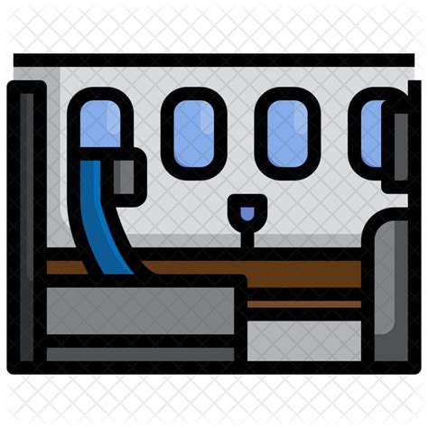 Business Class Icon Download In Colored Outline Style