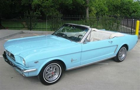 Stunning Turquoise 1965 Ford Mustang Convertible