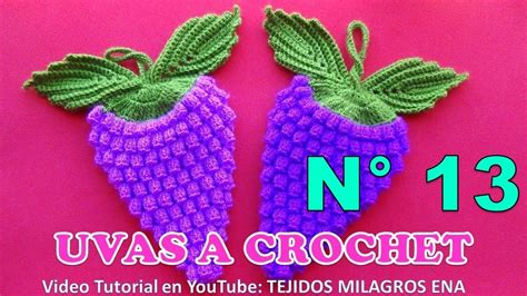 Uvas A Crochet Paso A Paso Para AGARRADERAS DE OLLAS O ADORNOS En Video