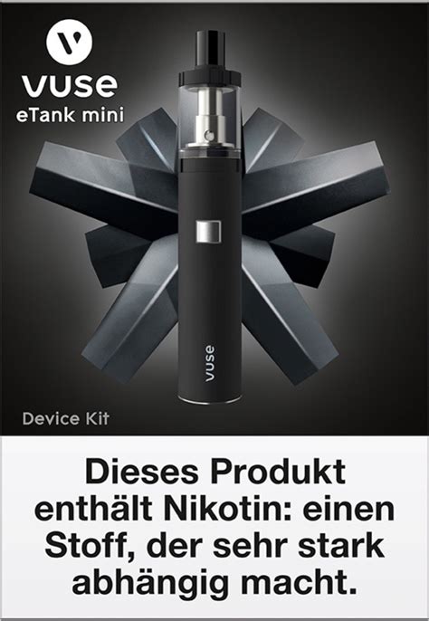 Vuse Etank Mini Device Kit Schwarz Online Kaufen