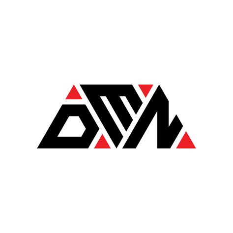DMN triangle letter logo design with triangle shape. DMN triangle logo ...