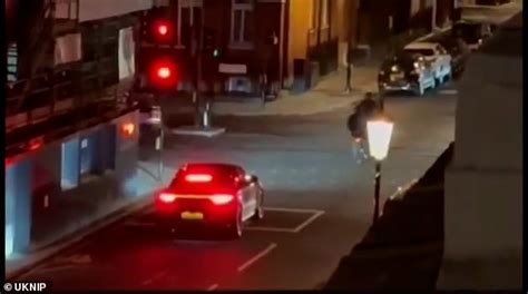 Moment Thieves Brazenly Break Into A Parked Car And Steal Luxury