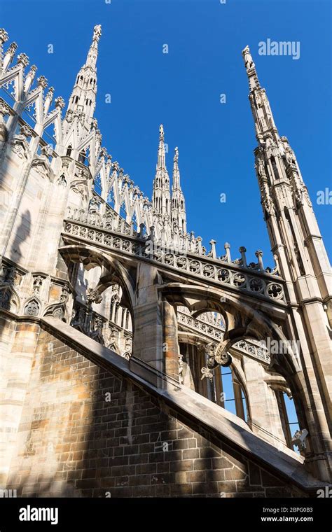 Milan Cathedral Duomo Di Milano Gothic Church Facade Milan Italy