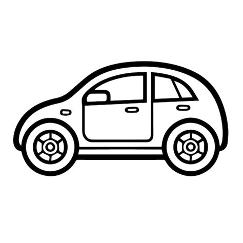 Premium Vector Sleek Car Outline Icon In Vector Format For