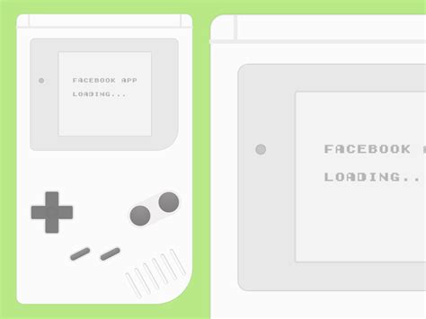 Gameboy Ui Template Sketch Ressource Maquettes Télécharger La