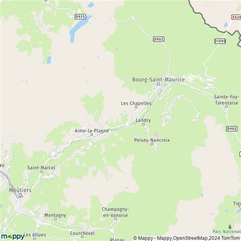 Plattegrond La Plagne Tarentaise Kaart Van La Plagne Tarentaise