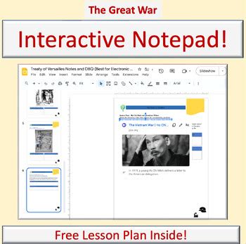 Treaty Of Versailles Lesson Plan Interwar Years DBQ Fourteen