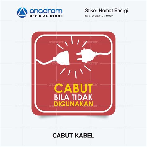 Jual Stiker Hemat Energi Stiker Matikan Listrik Anadrom 3134