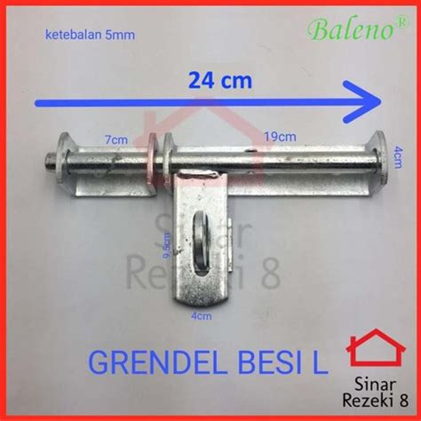 Jual Grendel Pintu Besi L Kunci Pagar Besar Selot Jendela Slot Kota