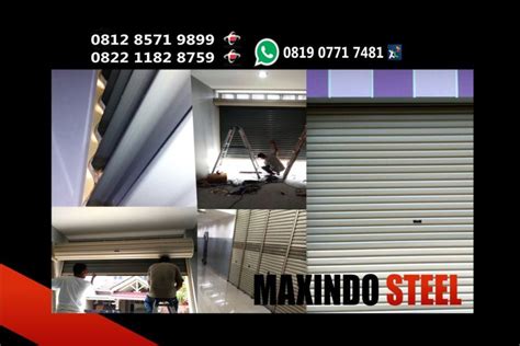 Rolling Door One Sheet Solid Maxindo Steel