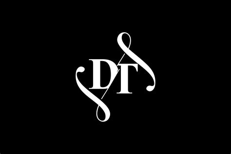 DT Monogram Logo Design V6 By Vectorseller TheHungryJPEG