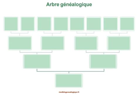 Mod Les D Arbre G N Alogique Vierge Remplir Gratuit