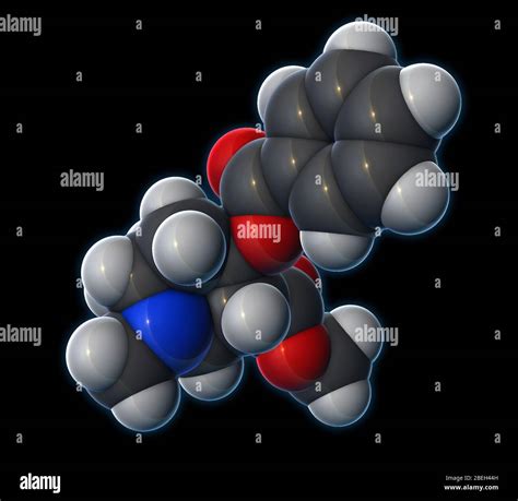 Cocaine Molecular Model Stock Photo - Alamy