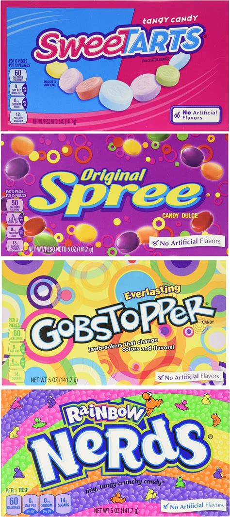 Wonka Theater Candy 4 Flavor Variety Pack 1 Gobstopper