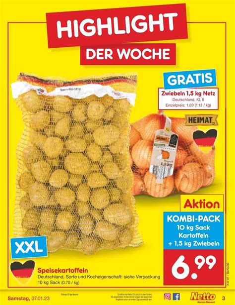 Kg Zwiebeln Geschenkt Beim Kauf Von Kg Kartoffeln Bei Netto