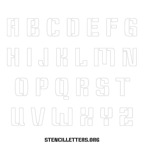 4 Inch to 10 Inch Uppercase & Lowercase Alphabet Stencils (Al - Stencil ...