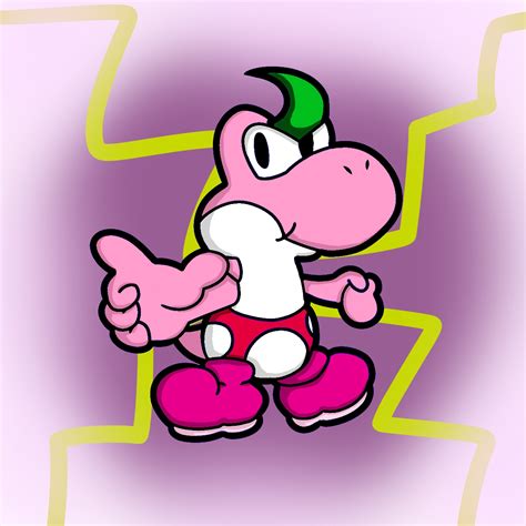 Pink Yoshi Kid because Pink Yoshi Kid. : r/papermario