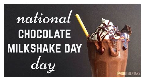 September 12th Is National Chocolate Milkshake Day Chocolate