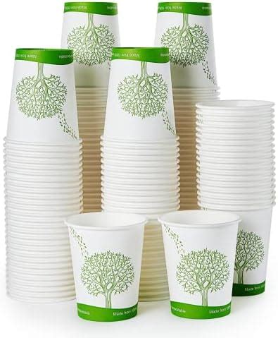 Amazon ECOLipak 300 Count Compostable Paper Cups 8 Oz