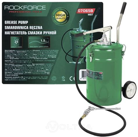 Нагнетатель масла ручной 25кг RockForce RF-07065B MST купить в интернет ...