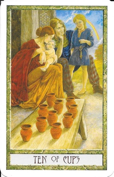 The Tarot Of Eli The Druid Craft Tarot Ten Of Cups The Thoth Tarot