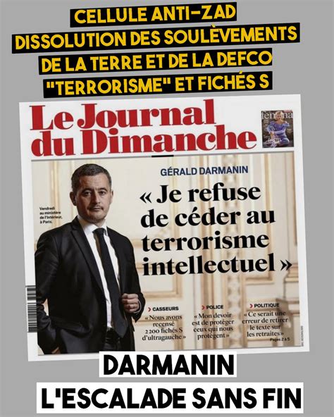 Darmanin prépare un régime de terreur Contre Attaque