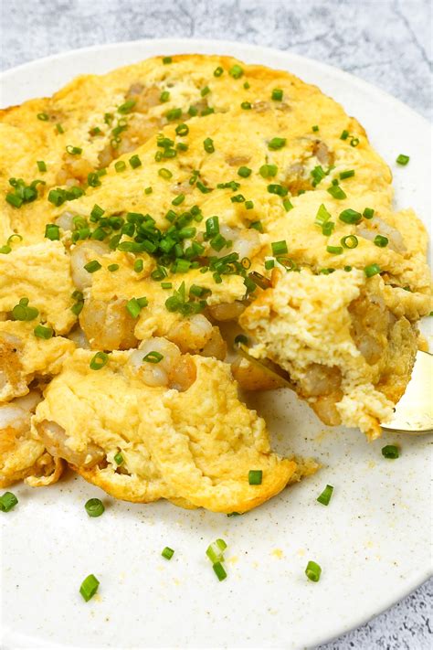 Shrimp Omelette Recipe - Helena's Recipes