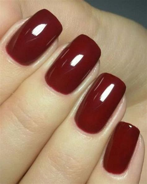 11 Astonishing Dark Red Color Nail Designs