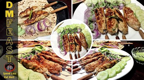 Chicken Seekh Kabab Recipe By Dm Feast How To Make Chicken Seekh Kabab چکن سیخ کباب Youtube