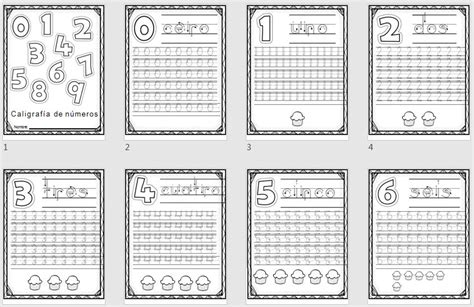 Cuaderno De Grafomotricidad Números Del Cero A Diez Orientacion Andujar