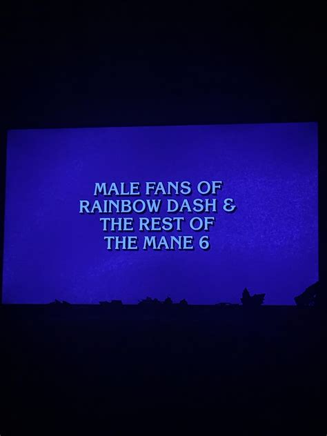 One of the clues on Jeopardy tonight! : r/MLPLounge